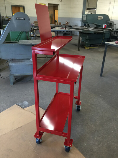 Custom QC stand designed by our engineers to the customers specifications.