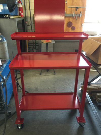 Custom QC stand designed by our engineers to the customers specifications.